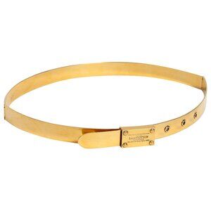 Louis Vuitton (France) Rare Vintage Metal Latch Buckle Waist Belt Gold :…